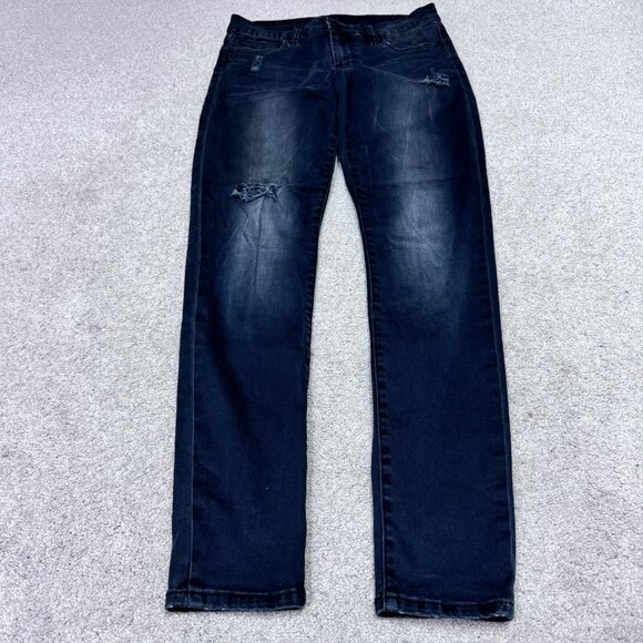 Kut From The Kluth Jeans Women’s Black Distressed Skinny Pockets Size 2 - Picture 1 of 11
